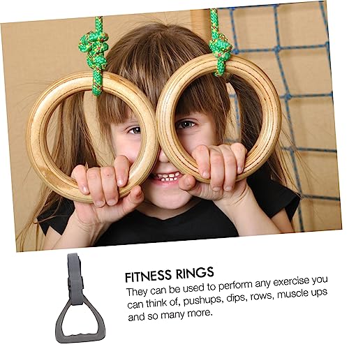 2pcs anillas gimnásticas ajustables con correas gruesas miniatura 6