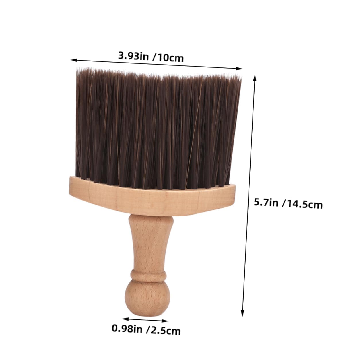 WOFASHPURET Soft Bristle Beard Brush with Wooden Handle Hair Cutting Cleaning Tool for Men Portable Grooming Accessory for Travel Everyday Use Gentle Skin for Maintaining