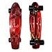 Mayhem Penny Style Board Anodized Red Black 22" Plastic Cruiser Board Old School Abec 7
