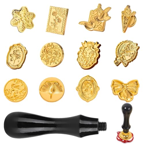 Poignée Tampon Sceau Cire Poignée Tampon Remplacement, Poignée Tampon Cire à Cacheter Uniquement