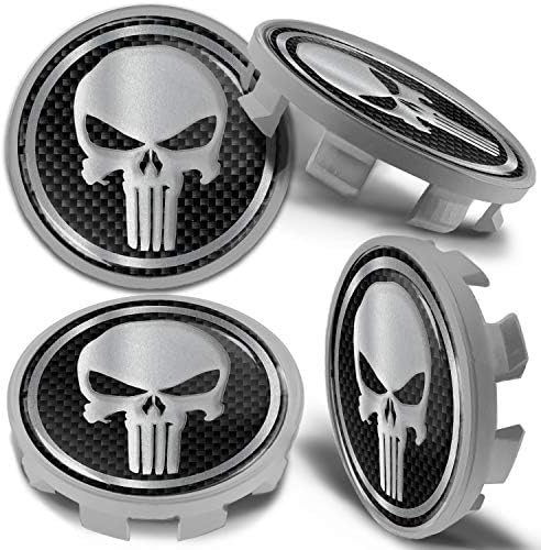 70MM AUTOCOLLANT CRÂNE Flamme Cache-Moyeux Enjoliveurs Centre De Roue
