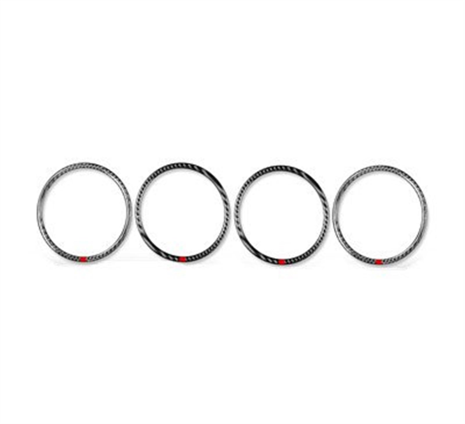 Carbon Fiber Car Interior Accessories Door Horn Ring Trim Sticker Decoration for Nissan for Rogue T32 2013-2021 Anti-dust(A)