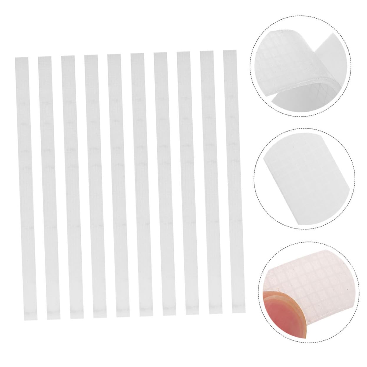 FUNOMOCYA 5sets Book Binding Glue Tape 2-pack Book Repair Strips Bookmaking Supplies Easy to Use 10pcs*5