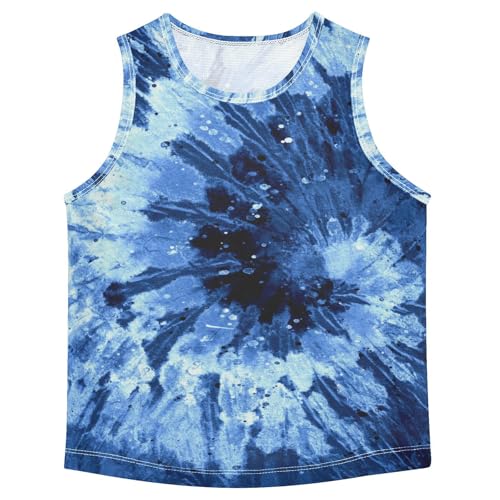 J JOYSAY Blue Red Fiery Dragons Boys Tank Top Sleeveless Muscle Shirts Quick Dry Sport Workout Active Kids T-Shirts 3-15T