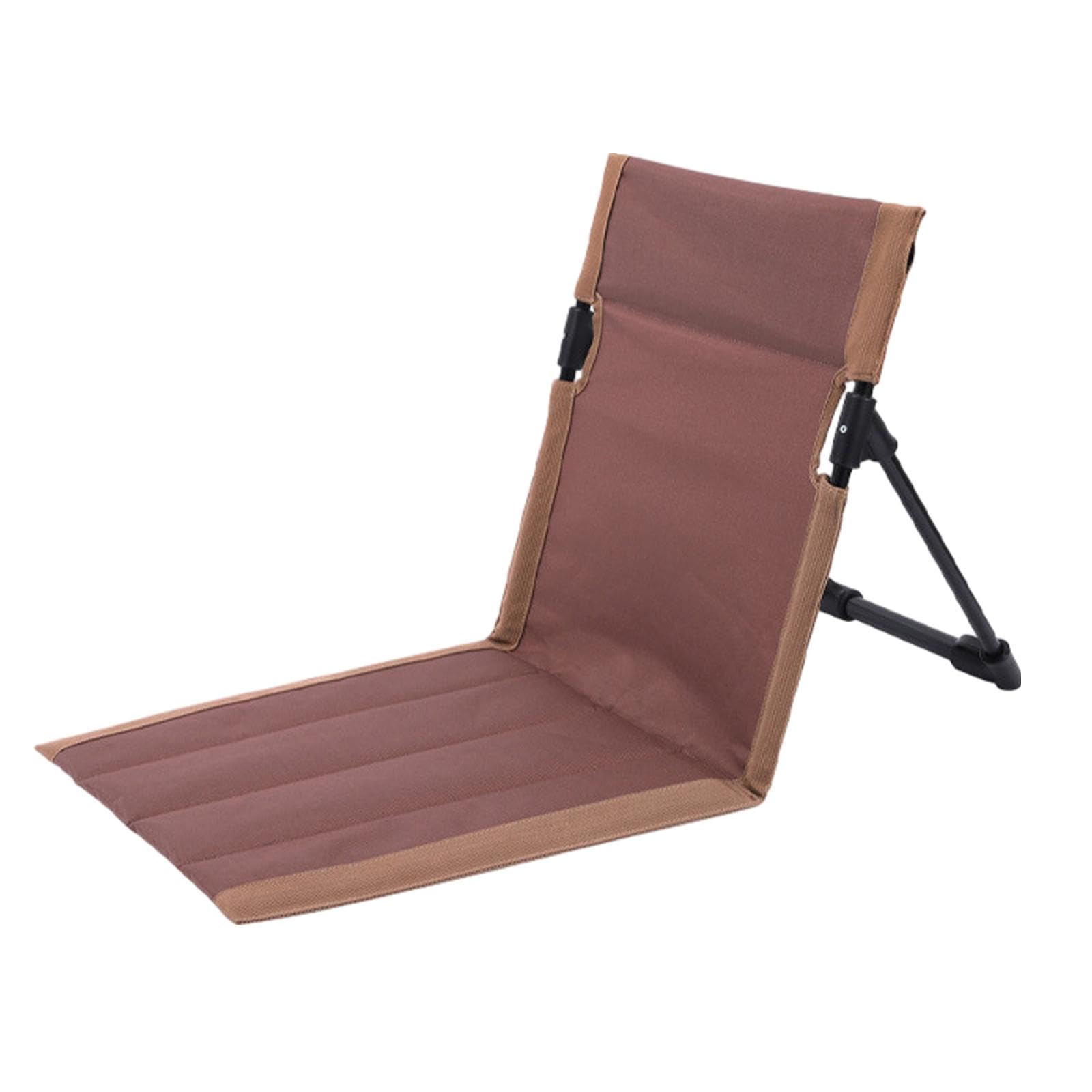 CALANDIS™ Camping Lounge Chair Picnic Back Rest Chair Foldable Iron Pipe Durable Compact Brown | Camping Furniture | Camping Hiking | Outdoor Sports-image-29