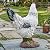 Elenon Farmhouse Rooster Statue Outdoor Garden Decor, Realistic Chicken Figurine with Hand-Painted Details, Resin Farm Animals Collection Decoration Ornament for Yard Patio Lawn Backyard