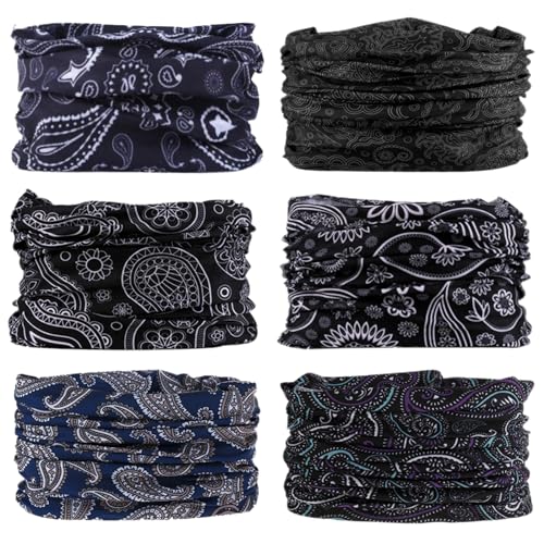 Image of Neck Gaiter for Men Women Headwear Bandana Head Wrap Face Scarf Mask Cover Warmer Balaclava-Seamless & Versatile