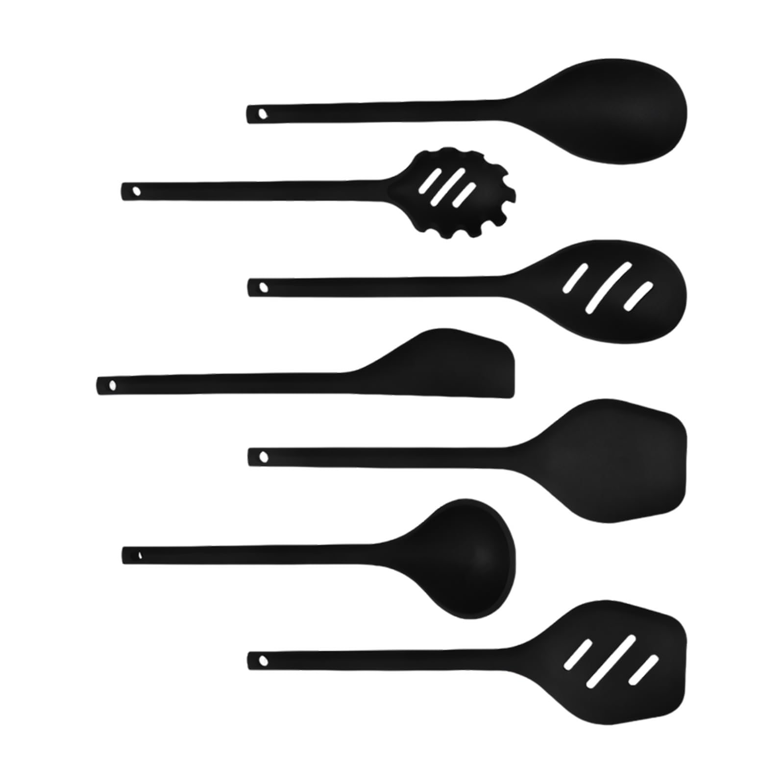 ZEPFJHE Multipurpose Silicone Kitchen Tool Great for Baking and Frying Cooking Utensils Nonslip Handle Spatulas Elastomer Kitchen Tool Set