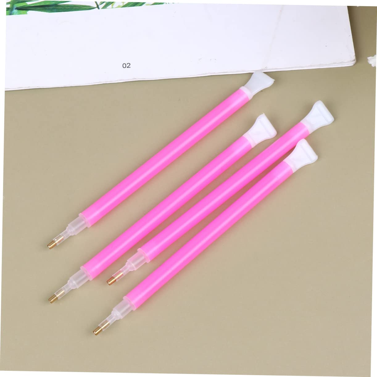 NUOBESTY 200pièces Outils De Peinture Perles Stylo à Broderie pour Accessoires Outil De Décoration Maison Rose pour Peinture De Diamants Et Broderie