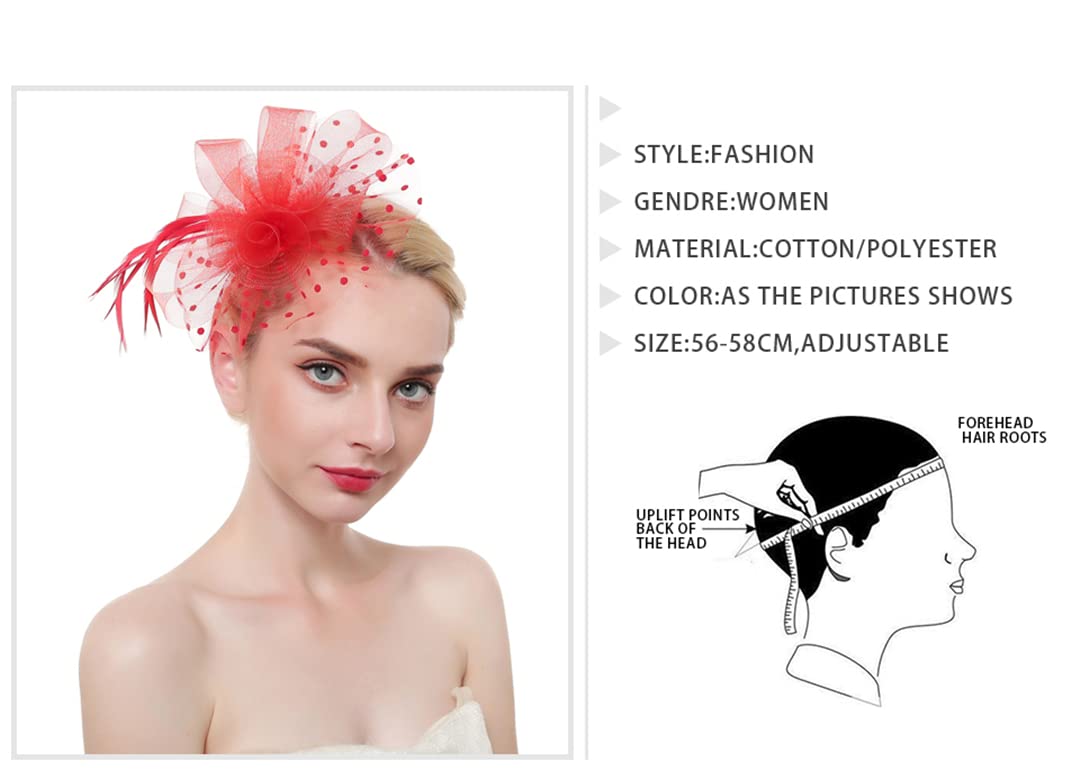 fascinator, Fascynatory z piór na opasce dla kobiet, damskie spinki do włosów, siatka, akcesoria przyjęcie herbaciane