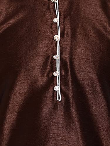 Image of HUZUR Mens Silk 6 Loop Kurta Pajama