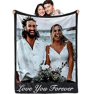Juantao Custom Blanket with Photo Personalized Couples Gifts for Boyfriend Girlfriend Wife Husband Customized Picture…