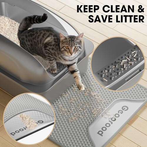 Arenero metálico para gato XL con tapa y accesorio miniatura 3