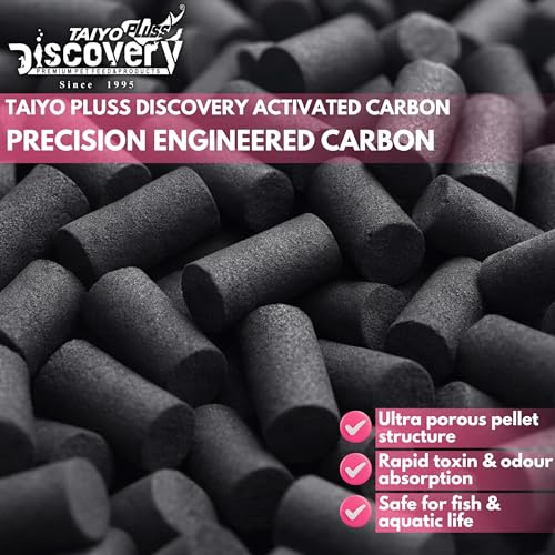 Image of Taiyo Pluss Discovery Filter Media Combo - 750 g Ceramic Rings + 750 g Activated Carbon with Free NET Bags | 2 in 1 Bio & Chemical Filtration for Crystal Clear Aquarium Water & Healthy Fish Tank