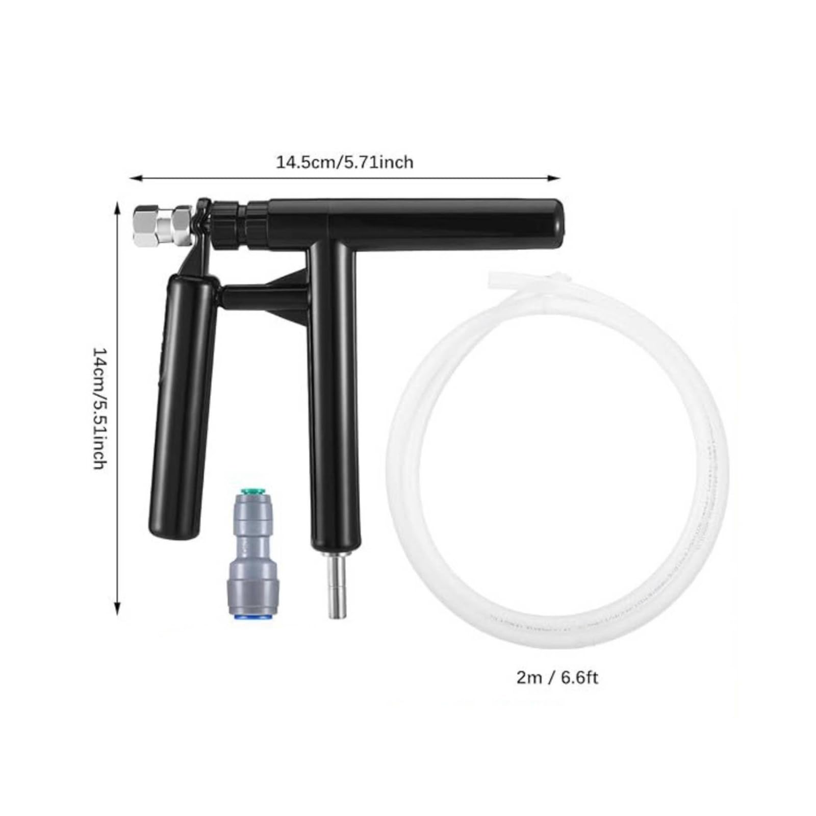di Erogazione Bevande Dispenser Pompa Manuale a Grilletto Rubinetto Birra Tubo EVA 2m Plastica Nylon per Controllo Del Flusso Portatile Adatto per, 6.3mm A 9.5mm Con Tubo Da 2 Metri