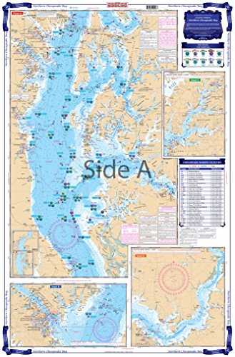 Waterproof Charts Coastal Fishing 24f Northern Chesapeake