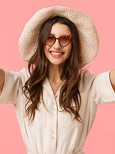 4 Pairs Heart Shaped Sunglasses Goggle Vintage Cat Eye Sunglasses Mod Style Retro Glasses with 4 Pieces Glasses Cloth 4 Pieces Flannel Bag for Party Supplies3