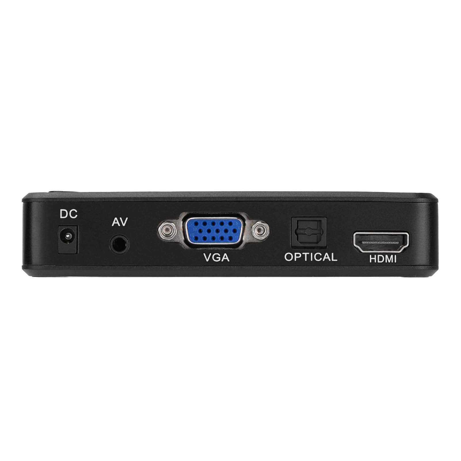 Lettore Multimediale Garsent, Lettore Multimediale e Video HD 1080p Che Supporta USB, Scheda SD, Pressione Elevata con Controllo IR Lontano, (Spina europea)