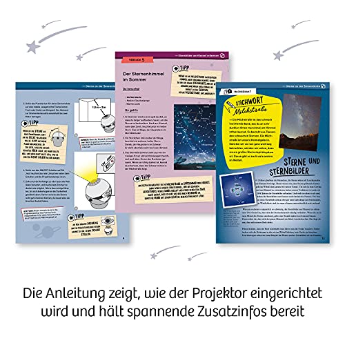 Kosmos 671549 Planetarium - Projektor mit 2 auswechselbaren Sternkarten, spannende Infos zu Sternen, Galaxien, Planeten, Astronomie für Kinder ab 8 Jahre – Bild 7