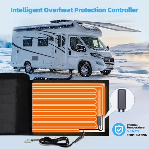Image of 10FT Heated RV Sewer Hose Sleeve Camper Insulation for Winter