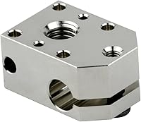 Vista 1 de Impresora 3D Bloque calefactor de cobre chapado a alta temperatura de 932.0 °F compatible con Phaetus Dragon Hotend Standard High Flow Extrusora