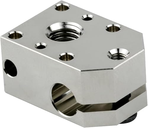 Impresora 3D Bloque calefactor de cobre chapado a alta temperatura de 932.0 °F compatible con Phaetus Dragon Hotend Standard High Flow Extrusora