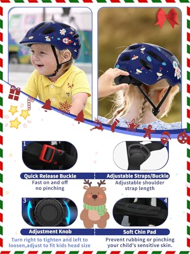 Image of XJD Toddler Helmet Kids Bike Helmet for Infant /Baby Multi-Sport Adjustable Skateboard for Kids Boys Girls Lightweight for Age 1 and Older