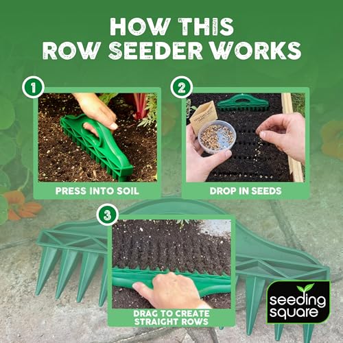 The Row Seeder por Seeding Square herramienta de jardinería manual miniatura 4