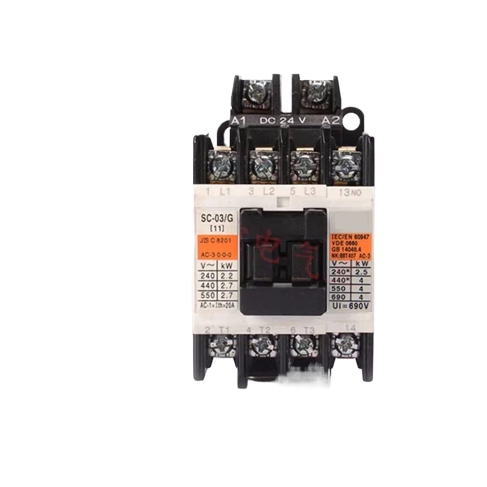 YFHGULBTK DC Contactor SC-0/G SC-03/G SC-4-0/G SC-4-1/G SC-5-1/G DC24V DC48V DC110V DC220V(Onecolor,SC-03/G)