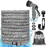 Manguera de Jardín Extensible, 75FT 22.5M Manguera Extensible con 7 Funciones de riego,Manguera de Riego Extensible para Limpieza de Pisos Mascotas Jardinería Automóviles