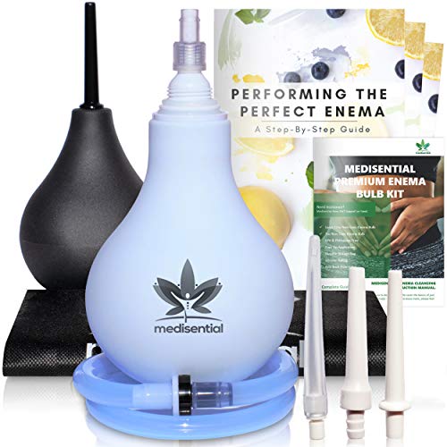 Medisential Enema Bulb Kit – Large 12oz (375ml) + 7oz (207ml) Anal Douche