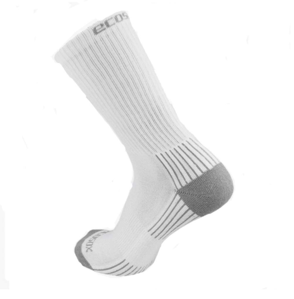 EcosoxViscose Derived from Bamboo Crew 3 pack Arch Support Sock Made in U.S.A