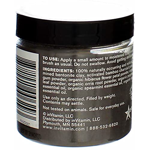 Image of Whitening Tooth Powder with Activated Charcoal for Teeth and Gums (Cool Peppermint) - Safe on Enamel, Detoxifying, Plant-Based and Cruelty Free