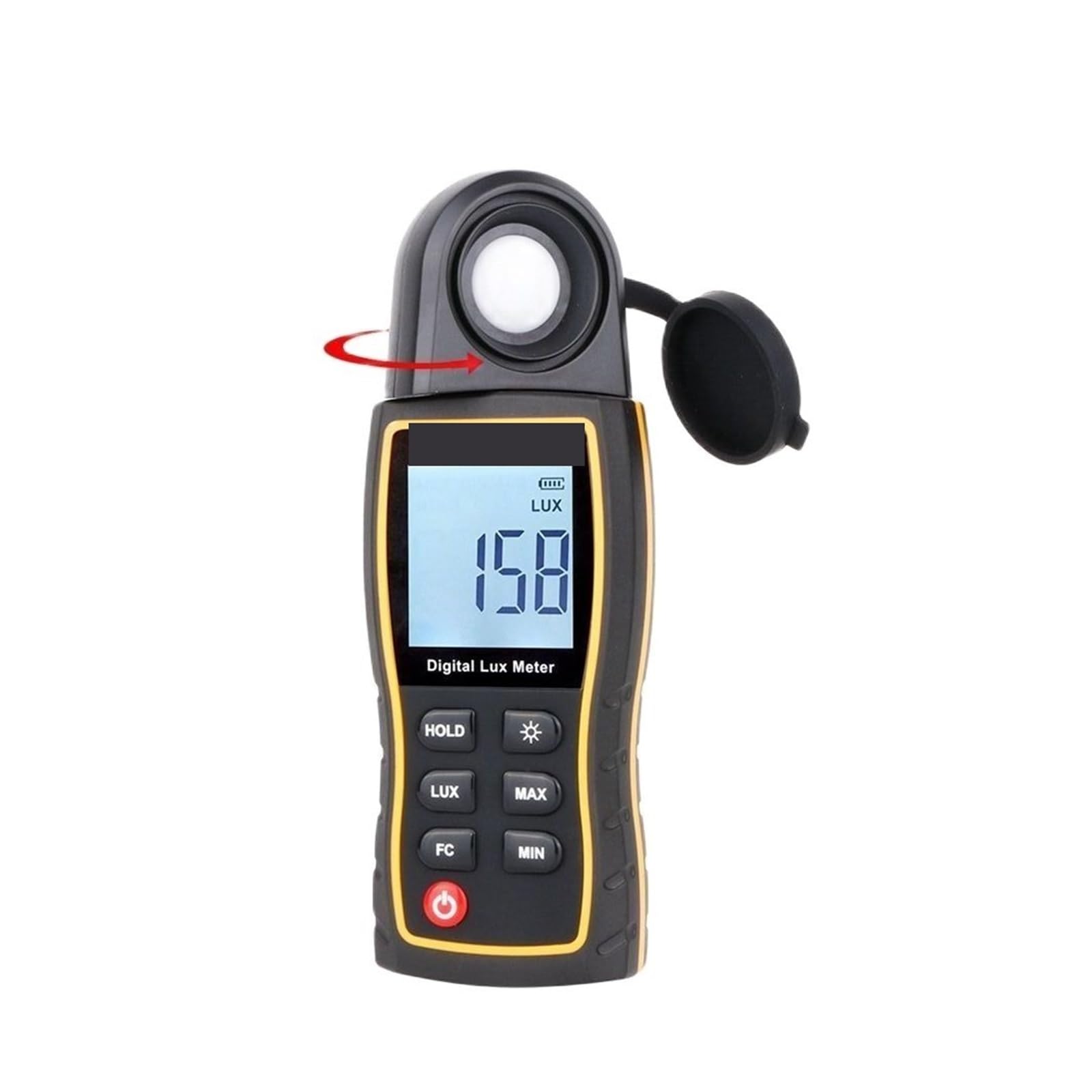 Medidor De Luz Digital Meter 199,900 Lux Sensor Giratorio Lux/FC Iluminómetro De Alta Precisión Probador De Fotómetro