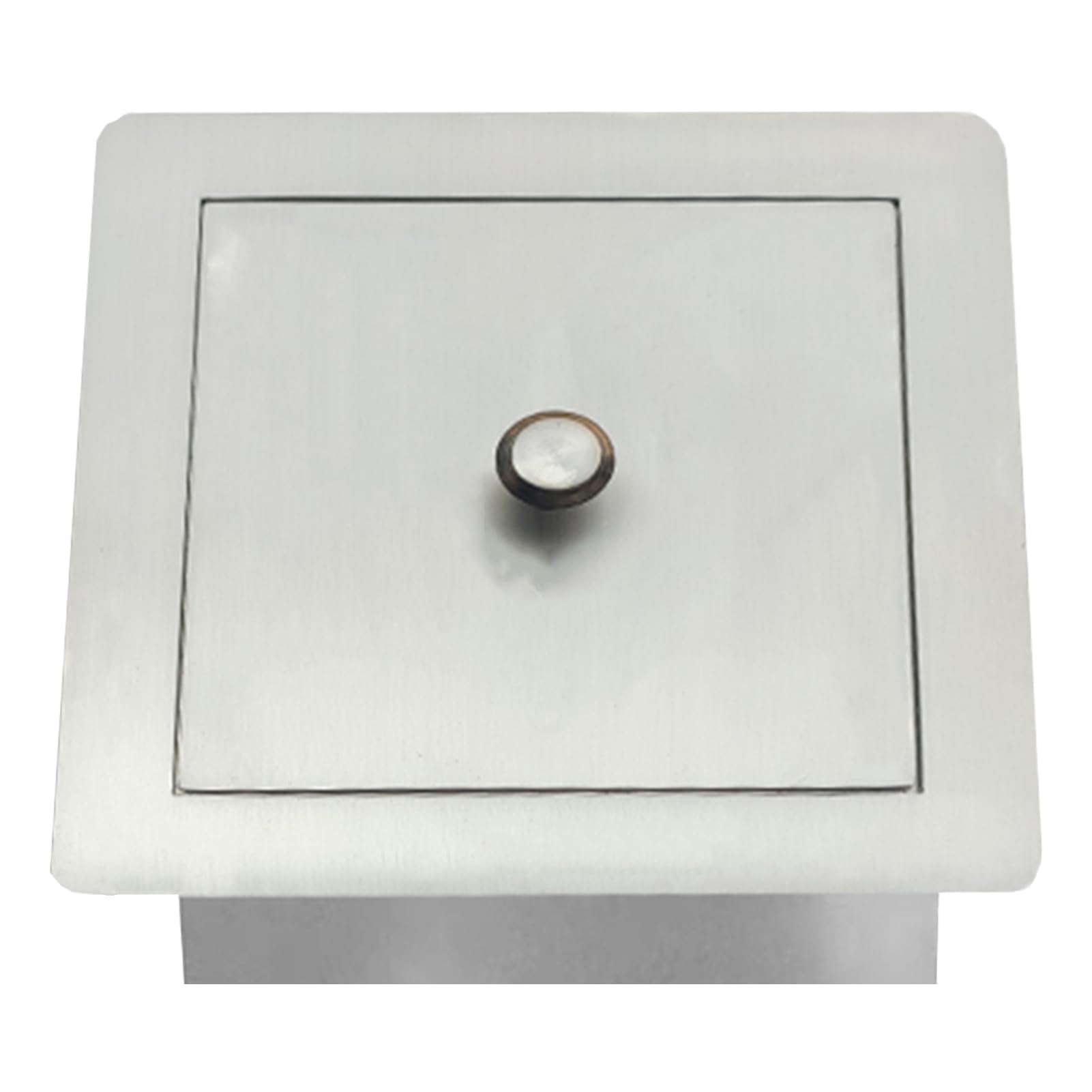 Embedded Built-in Trash Can Lid, Stainless Steel Recessed Counter Top Covers,Desktop Waste Ba,280(260)