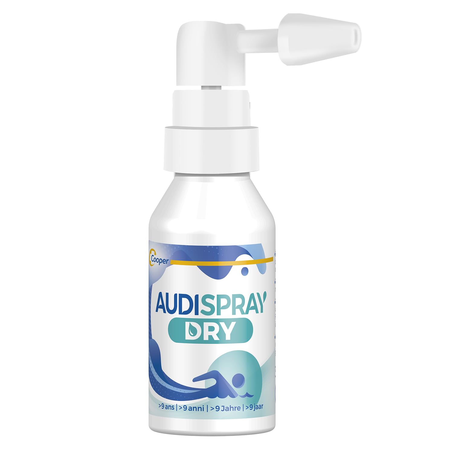 AUDISPRAY DRY - Spray auriculaire - Humidité - Soulage la gêne et la sensation d'oreille bouchée ou de la déficience auditive à la suite d'un contact avec l'eau - Spray - 30 mL - A partir de 9 ans