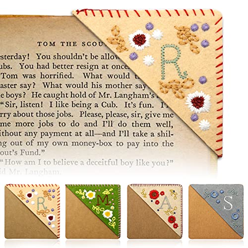 Segnalibro Angolare Ricamato a Mano, Segnalibro