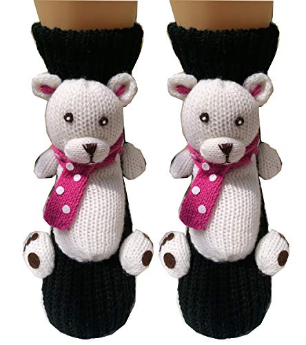 Image of Women's Thick Knit Skid proof Warm Casual Floor Carpet Socks