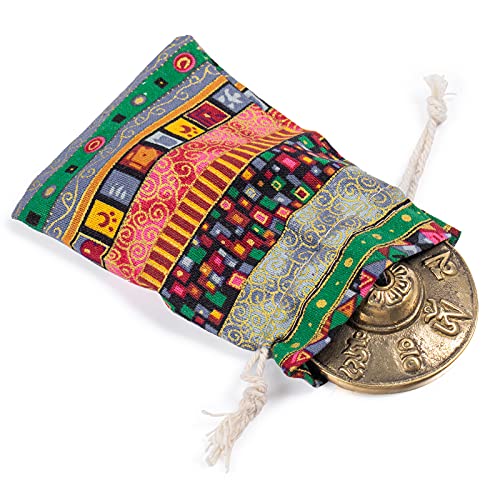 Boao Tibetan Tingsha Cymbals Meditation Chime Bells With Tibetan Drawstring Cloth Bag thumb #6