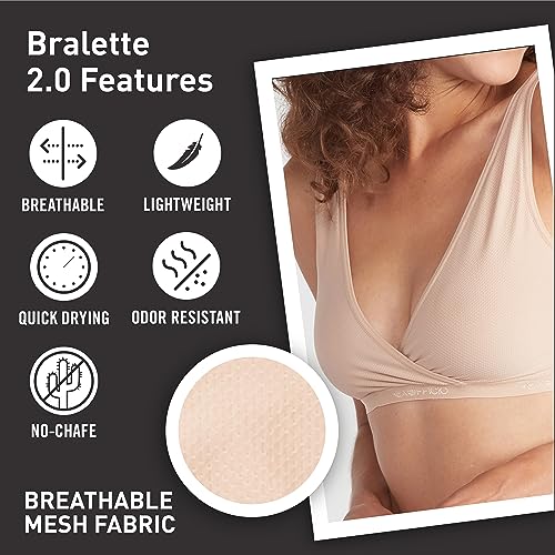 ExOfficio Women's Give-N-Go 2.0 Bralette - Multi-Wear V-Neck or Scoop Neck Travel Bra3