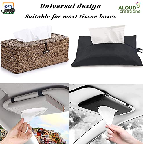 Image of ALOUD CREATIONS Facial Tissue Refill Pack | Car Tissue Refill | Disposable Facial Tissues | Travel Size Pack for Car & Purse | 2 Ply | 100 Pulls in Each Packet | Pack of 12 | Total 1200 Pulls