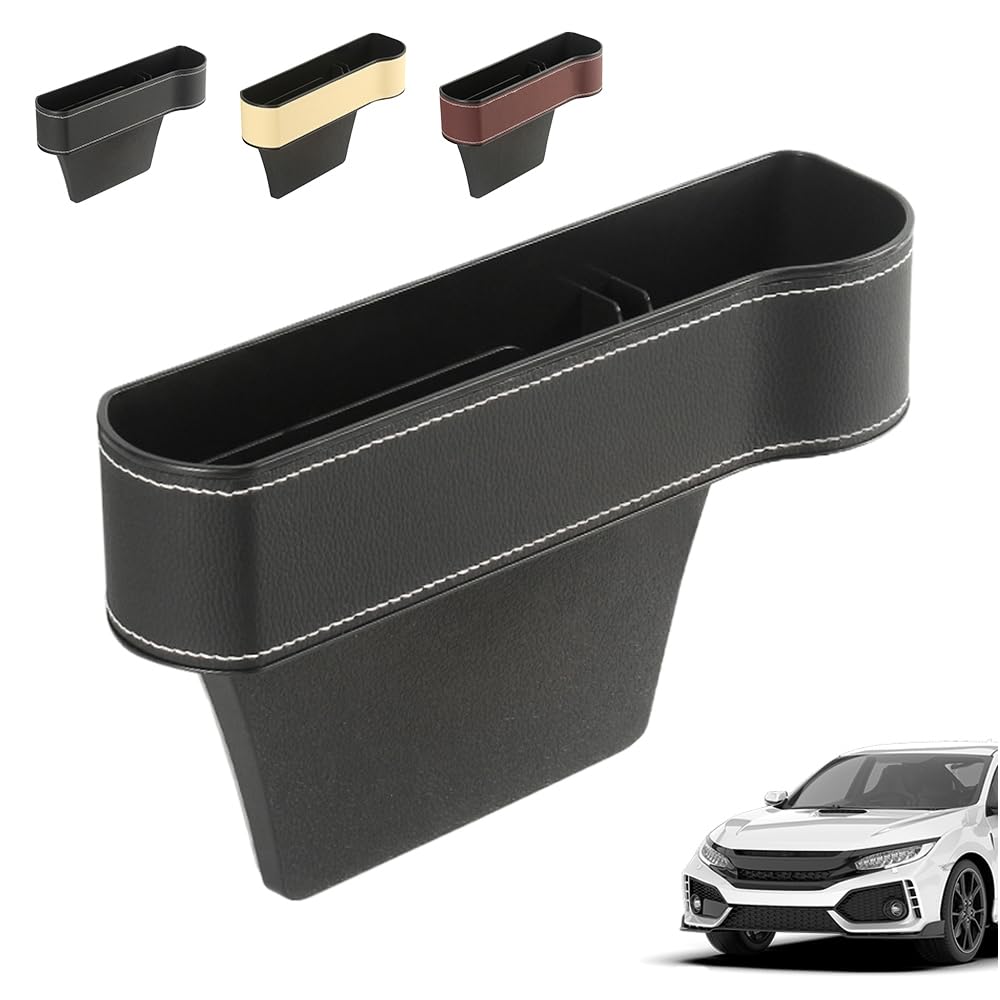 CHUOZI Car Seat Organizer, 2025 Multifunctional Gap Filler for Holding Phone, Sunglasses, Insert Organization Helps Reduce Distracted Driving (2 PCS Black)