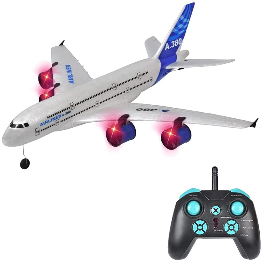 Zlsxaoasp Boys Airbus A380 Rc Airplane 787 A380 Airliner Model Four Motor 2.4Ghz Epp Remote Control Plane Drop Resistant Aircraft Drone Toy For Beginners Flying Toys Gifts