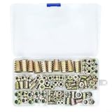 Sechskantmuttern, metrisches Gewindeeinsatz-Set mit Flansch, Anti-Rutsch-Design für Holzmöbel,...