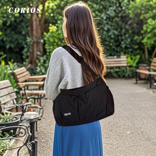 Oxford Crossbody Messenger Bag for Women Waterproof Shoulder Bag Multi Pockets Hobo Top Handle Handbag2