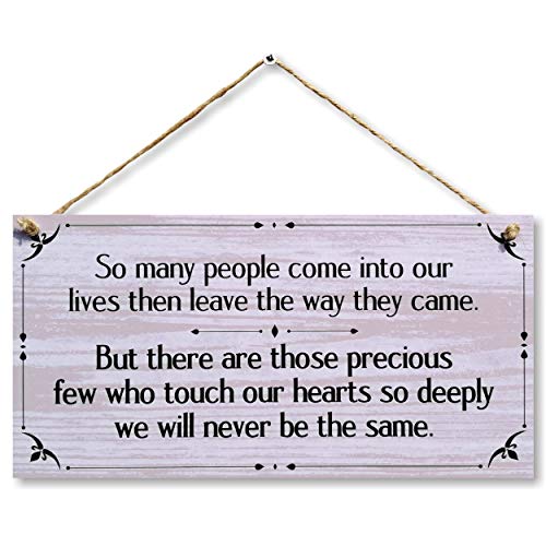 CARISPIBET So many people come into our lives | home decorative sign, homage to friends and family 6" x 12" CARISPIBET So many people come into our lives | home decorative sign, homage to friends and family 6" x 12"