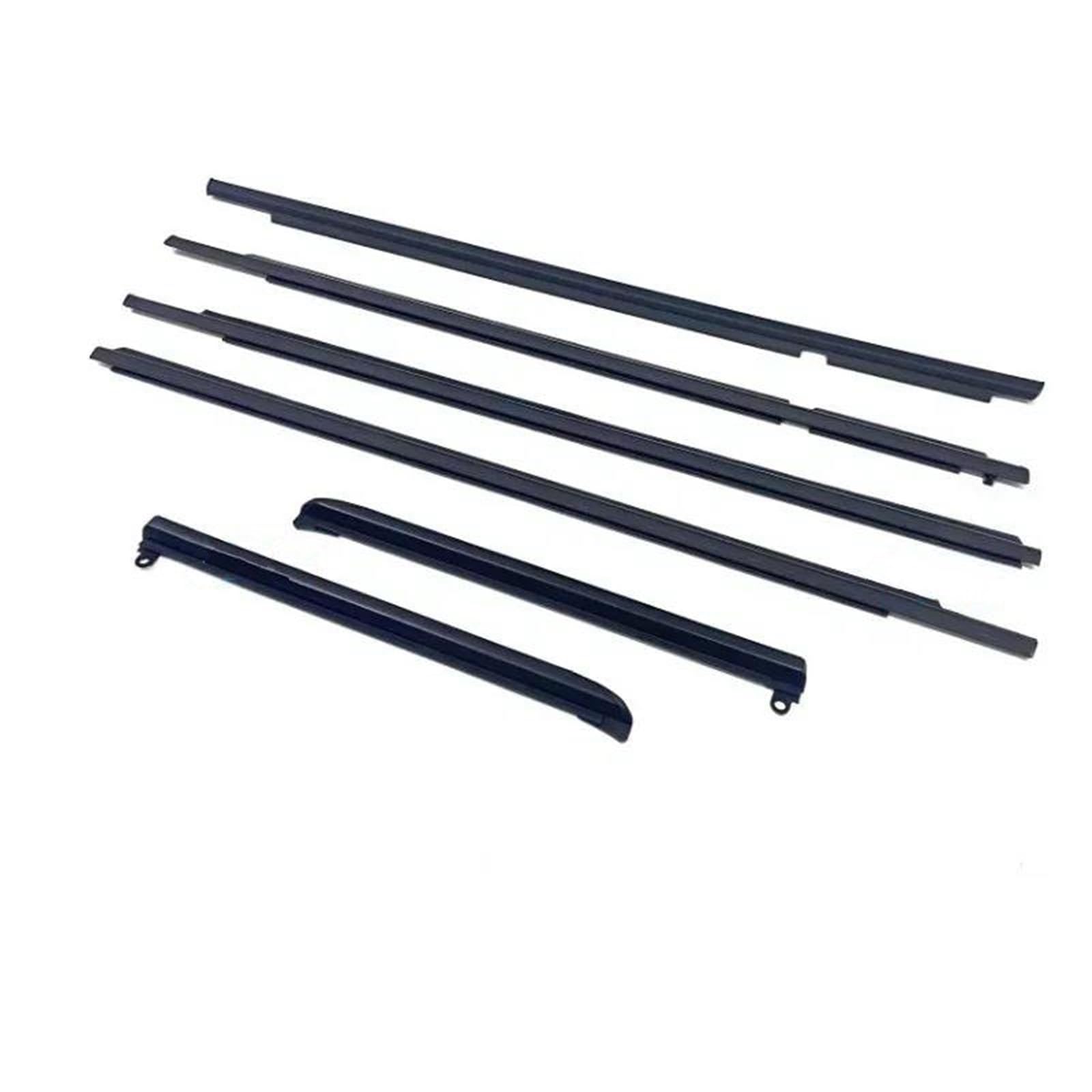 Trfbd Chrome 6 Pcs Or Black Windows Rubber For Lexus Gx470 2003-2009 Seal 75711-60061 Not For 3 Door Rubber(Chrome)