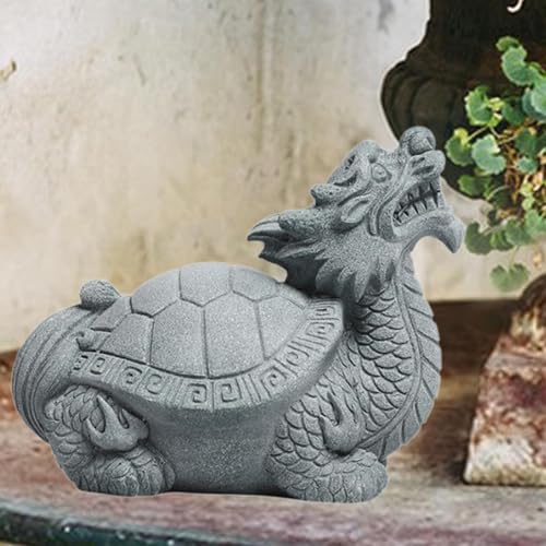 Ornement d'aquarium dragon et statuette miniature de décoration format M - 8