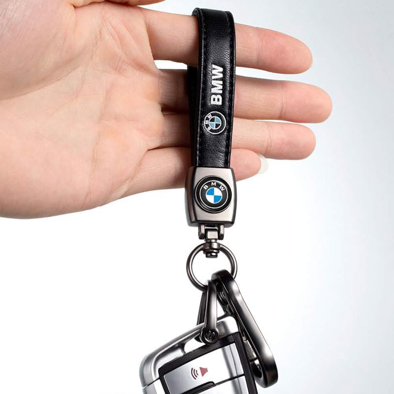 Car Keychain Keyring Car Fob Key Chain Replacement for Key Accessory, Black