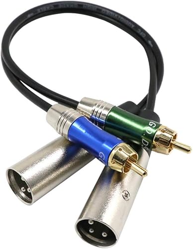 Zay 1 5 FuAY XLR-zu-Mikrofon-Kabel XLR-Buchse Klinkenstecker Unsymmetrisches Verbindungskabel Stecker Buchse XLR-Kabel Audiomikrofonadapter